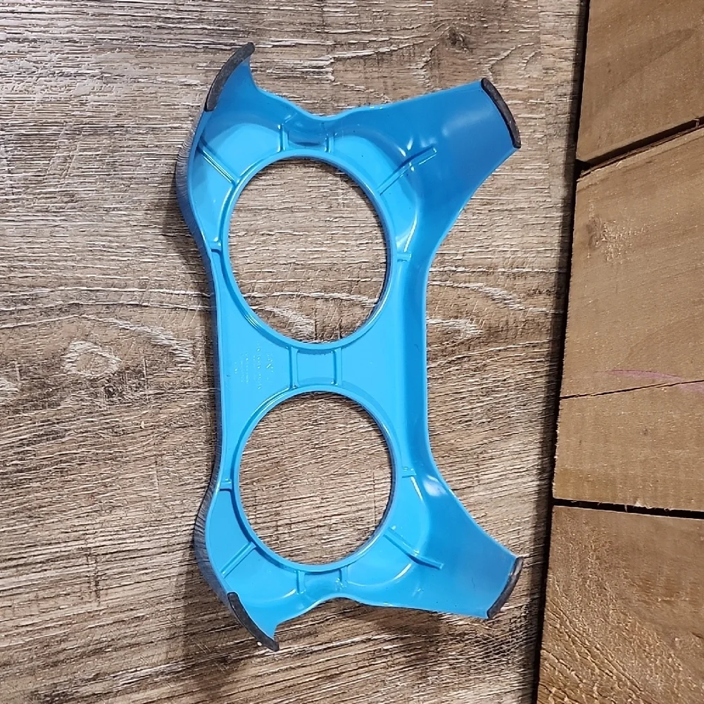 Blue Double Pet Bowl Stand